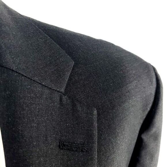 Hart Schaffner‎ Marx Wool 2 Button Blazer 44R Gray Suit Jacket - Picture 2 of 11